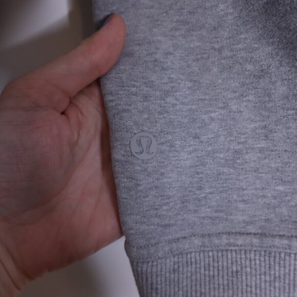 LULULEMON All Yours Crew Sweatshirt Heathered Light Grey Silver Drop Women's 8 - Picture 9 of 9